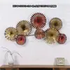Coleção Única Ferro Forjado Estilo Retro Americano Arte em Ferro Floral Pendurado na Parede para Decoração de Parede de Casa e Pousada Pingente de Flor de Metal Planta