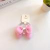Horquilla Rosa Cerezo con Lazo de Perlas de Malla Cuerda para el Cabello Niña Dulce Banda de Goma Clip de Pico de Pato Accesorios para el Cabello Japoneses y Coreanos