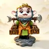 Figuras Creativas de Dibujos Animados del Viaje al Oeste de Sun Wukong y Tang Sanzang Adornos de Resina Manualidades para Escritorio, Entrada y Decoración del Hogar
