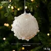Novas pérolas adesivas com tema de Natal, flocagem, bolinhas de espuma, bolinhas de plástico com contas adesivas e enfeites para pendurar para criar uma atmosfera festiva de Natal