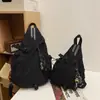 Mochila Multifuncional de Grande Capacidade, Moderna e Descolada, Novo Estilo, Simples, Cor Contrastante, Bolsa de Ombro Fashion, Leve, Casual, Bolsa Transversal