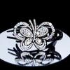 Acessórios para o cabelo da borboleta Disco Cabelo Headwear Elegante Duckbill Clip Temperamento Hairpin Hairpin Diamond Clipe de três dentes Crystal Grab Clip Top Clip