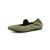 Zapatos cómodos de moda de nicho de 1 cm con suela blanda, nuevo modelo de verano 2026, zapatos planos sin cordones de punta redonda estilo abuela, zapatos de piel