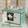 Nido para gato cuatro estaciones Universal Casa para gato de verano Villa para exterior a prueba de lluvia nido para perro casa para gato verano gato callejero nido para exterior