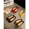 Suave brisa nocturna, bailarinas con estampado de mariposas, estilo retro francés, bailarinas plateadas de suela suave, colección primavera/verano, zapatos de mujer inspirados en Chanel