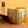 Jarra grande de arroz de latón, jarra Baifu, cuerno de la abundancia, adornos pequeños, cuenco tallado, quemador de incienso, cenicero, vaso de té, regalo, venta al por mayor