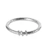 Joyería de Plata Estilo Minimalista Artístico Vintage, Plata 99% Pura, Pulsera con Patrón Martillado, Plata de Diseño Único