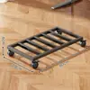 Soporte Base Móvil para Host de Computadora con Ruedas, Estante de Almacenamiento para Bandeja de Escritorio en Casa