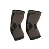 Coderas con iones de cobre, antideslizantes, transpirables, mangas tejidas de soporte para articulaciones para deportes al aire libre, correr, levantamiento de pesas y fitness