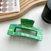 Joyería Duo Wei sentido de alta gama clip para el cabello de diamantes clip acrílico grande clip coreano elegante clip de tiburón clip para el cabello tocado