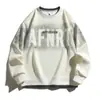 Sudadera Nueva Colección Primavera y Otoño para Hombre, Marca de Moda, Corte Holgado, Versátil, a la Moda, Suéter Pulóver Juvenil de Cuello Redondo, Sudadera Estampada