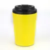 Taza de Café Amazon de 12 oz Acero Inoxidable 304 Revestimiento con Escala Portátil Tapa abatible para Coche Leche Aislamiento Frío