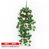 Flor de Rosa Artificial en Forma de Enredadera Decoración de Pared para Sala de Estar Planta de Pared Colgante Enredadera de Flores Artificiales Enredadera de Plástico Planta Araña