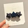 Presilha de Cabelo de Alto Padrão Coreana para Mulheres Presilha de Lã Estilo Retrô Outono Inverno Presilha para Franja Presilha Fofa de Coração Acessórios de Cabelo Adorno de Cabeça