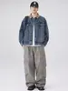 Ropa para Hombre Fengshe / Chaqueta de Mezclilla Vintage de Pana con Cuello Solapa Detroit para Hombre, Nueva Chaqueta de Trabajo Americana para Primavera y Otoño