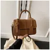 Bolso Pequeño Transfronterizo de Moda para Mujer, Versátil para Otoño 2025, Nuevo Bolso de Hombro Cruzado Mate con Costuras, Bolso de Mano Cuadrado Pequeño