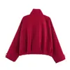 Venta al por mayor transfronteriza 2026 Moda europea y americana casual holgada con cremallera chaqueta bomber a cuadros para mujer X412759