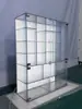Expositores personalizados em acrílico transparente colorido com luzes, design à prova de poeira e prateleiras de exposição/armazenamento para figuras, caixas surpresa e outros itens.
