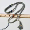Hilo de Algodón Retorcido a Mano de Gama Alta Estilo Tíbet Hecho a Mano Ajustable Cuerda para Hombres y Mujeres Amuleto de Buda Collar Tejido de Cuerda Cuerda de Thangka Tejido