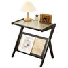 Mesita de noche, mesa auxiliar de sofá, mesa auxiliar, mesa de té, mesa de té pequeña, mesa de esquina creativa de apartamento pequeño de vidrio Changhong, mesa pequeña