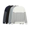 Nuevo Suéter de Punto para Hombre con Cuello Redondo, Cuadros Bicolor, Corte Holgado, Top Suéter Versátil, Tendencia Estilo Coreano