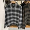 Productos Individuales de Japón Otoño 2024 Camisa de Tit Doble Cara Cuadros Chaqueta Holgada Chaqueta Casual para Hombre K470045
