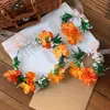 Coroa de Flores Rosa Fada Headpiece Faixa de Cabeça Estilo Mori Menina Adulta Flores Artificiais Faixa de Cabeça Acessórios de Cabelo Flor na Cabeça Adereços para Fotos
