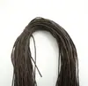Venta al por mayor del fabricante Cuerda de algodón encerado colorida 1.0 mm-2.5 mm Hilo de algodón encerado redondo plano Negro y Blanco Cordones para zapatos de cuero Hilo para etiquetas DIY