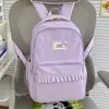 Mochila escolar ligera y versátil de gran capacidad con nuevo diseño de lunares, simple, para niñas de 3º a 6º grado