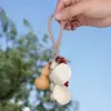 Sonajeros Creativos de Cáscara y Semilla de Fruta DIY, Carrillones de Viento Naturales Hechos a Mano con Plantas, Campanillas de Sonido, Adornos Colgantes, Kits de Materiales al por Mayor