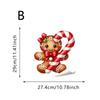 Navidad Kawaii Muñeco de Nieve Hombre de Jengibre Pegatinas Celebración Festiva Puerta Ventana Decoraciones de Fiesta Película Transparente Electrostática
