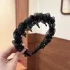 Diadema Plisada de Malla con Incrustaciones de Diamantes Estilo Nuevo Diadema para Mujer Pinza para el Cabello Elegante y Versátil Tocados de Lujo Ligero con Dientes Pinza para el Cabello
