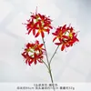 Arreglo de Flores Artificiales de Lirio Araña de 3 Cabezas para Decoración de Bodas, Arreglo de Flores de Piso de Alta Gama para Exhibición en Sala de Estar