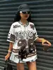 Atuendo de chica guapa, superventas coleccionable, secado rápido, transpirable, diseño de nicho, dropshipping disponible, moda 2026, transfronterizo, lavable, número estampado, no