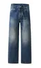 Maple House Moda Masculina / Jeans de corte reto solto Cleanfit para homens, estilo retro americano high street, calça longa versátil desgastada
