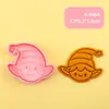 Serie de Elfos Navideños Molde para Galletas 3D Simulación DIY Diseño de Presión Tridimensional Molde para Imprimir y Cortar Galletas