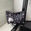 Bolso Cubo Dulce Estampado de Nicho Estilo Coreano 2026 Principios de Primavera Nuevo Moda Tendencia Bolso de Hombro con Cadena para Mujer