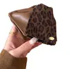 Presilha de Cabelo Triângulo Gato Kt com Estampa de Leopardo Retrô Coreana para Mulheres, Acessório de Cabelo para a Parte de Trás da Cabeça, Presilha Tubarão, Grampo de Cabelo, Adorno de Cabelo