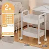 Estantería de Almacenamiento Pequeña con Carrito, Estantería Móvil de Múltiples Niveles para Piso de Cocina, Almacenamiento de Snacks, Almacenamiento de Baño con Cajones