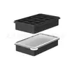 Bandeja de Hielo Grande de Silicona Transfronteriza Molde de Cubitos de Hielo de Grado Alimenticio Molde de Bola de Hielo de Desmoldeo Fácil Congelación Rápida Molde para Hacer Hielo Casero