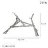 Base triangular transparente de cristal en forma de rama de árbol, un regalo para un adorno de mesa de sala de estar de lujo ligero o soporte para muñecas
