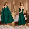 Pijama de Tirantes para Mujer Wenhua Transfronterizo Primavera y Verano Vestido Holgado de Tirantes Bata Ropa de Casa Moda Conjunto de Camisón Largo Wp22108