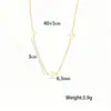 Estilo Nuevo de Verano Trébol de Cuatro Hojas de la Suerte Cadena Sencilla y Compacta para la Clavícula Collar de Acero de Titanio para Mujer Pulsera Versátil de Lujo Ligero de Acero de Titanio para Mujer