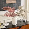 Estilo Wabi-Sabi Jarrón Cerámico Antiguo Arreglo Floral Decoración de Mesa de Entrada de Sala de Estar de Gama Alta Flor Artificial Jarrón Decorativo