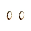 Pendientes únicos de estampado de leopardo estilo europeo y americano, nuevo modelo popular, pendientes de alta gama y elegantes, aros grandes, mismo estilo que los aros de carey de Xu Yan