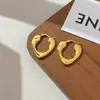 Pendientes Geométricos de Acero Inoxidable Europeos y Americanos, Estilo Nuevo, Versátiles, Retro, Diseño de Lujo Ligero, Pendientes Transfronterizos Simples para Mujer