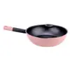Frigideira Antiaderente para Casa para Fritar Ovos, Bifes, Panquecas, Wok Pequeno, Universal para Fogões a Gás e Fogões de Indução, Sem Revestimento