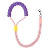 Coleira para animais de estimação Crossbody One-to-Two Dopamine Color Dog Walking Rope Resistente ao desgaste Multi-cabeça Coleira destacável para cães