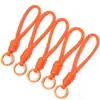Lanyard para Teléfono Móvil de Color Caramelo Anti-Pérdida Cuerda Trenzada Hecha a Mano Colgante DIY Llavero Mochila Muñeca Accesorios Colgante