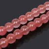 Cuentas redondas de sandía azul y rosa, cuentas sueltas, materiales para manualidades DIY con cuentas, accesorios para pulseras, collares, pendientes